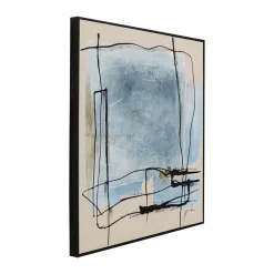 Abstract schilderij beige blauw - Kare Design Dust Blue
