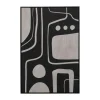 Abstract schilderij zwart wit - Kare Design Artistic Blacky