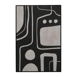 Abstract schilderij zwart wit - Kare Design Artistic Blacky