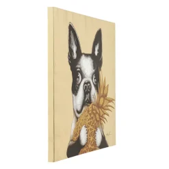 Afbeelding van hond met ananas - Kare Design Touched