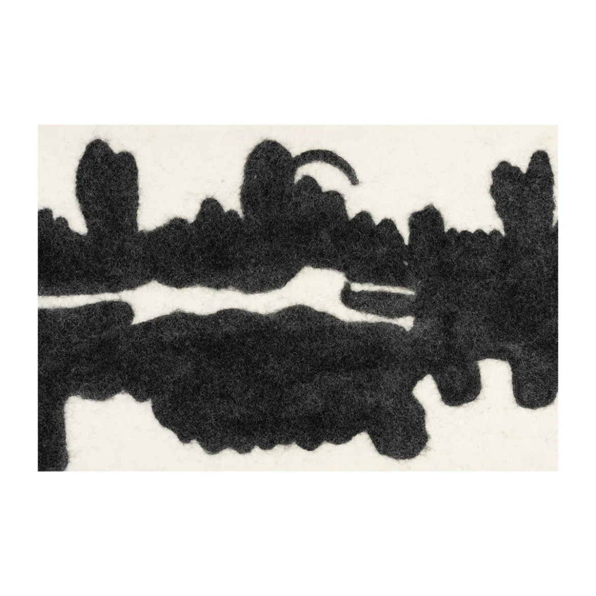 Akoestisch wandpaneel zwart wit - Dutchbone Samudra