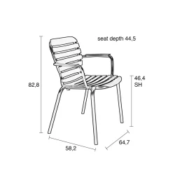 Aluminium design tuinstoel - Zuiver Vondel