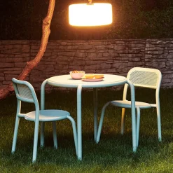 Aluminium tuinstoel zonder armleuningen - Fatboy Toni Chair