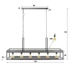 Bar hanglamp met wijnglazen rek - Santa Decorate
