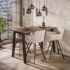 Bartafel acaciahout met staal - Giani Edge Pure