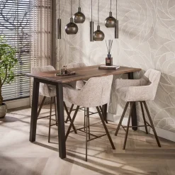 Bartafel acaciahout met staal - Giani Edge Pure
