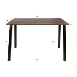 Bartafel acaciahout met staal - Giani Edge Pure