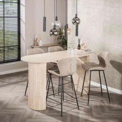 Bartafel met een keramiek blad - Giani Romano