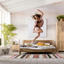 Bedframe met houtsnijwerk - Kare Design Puro