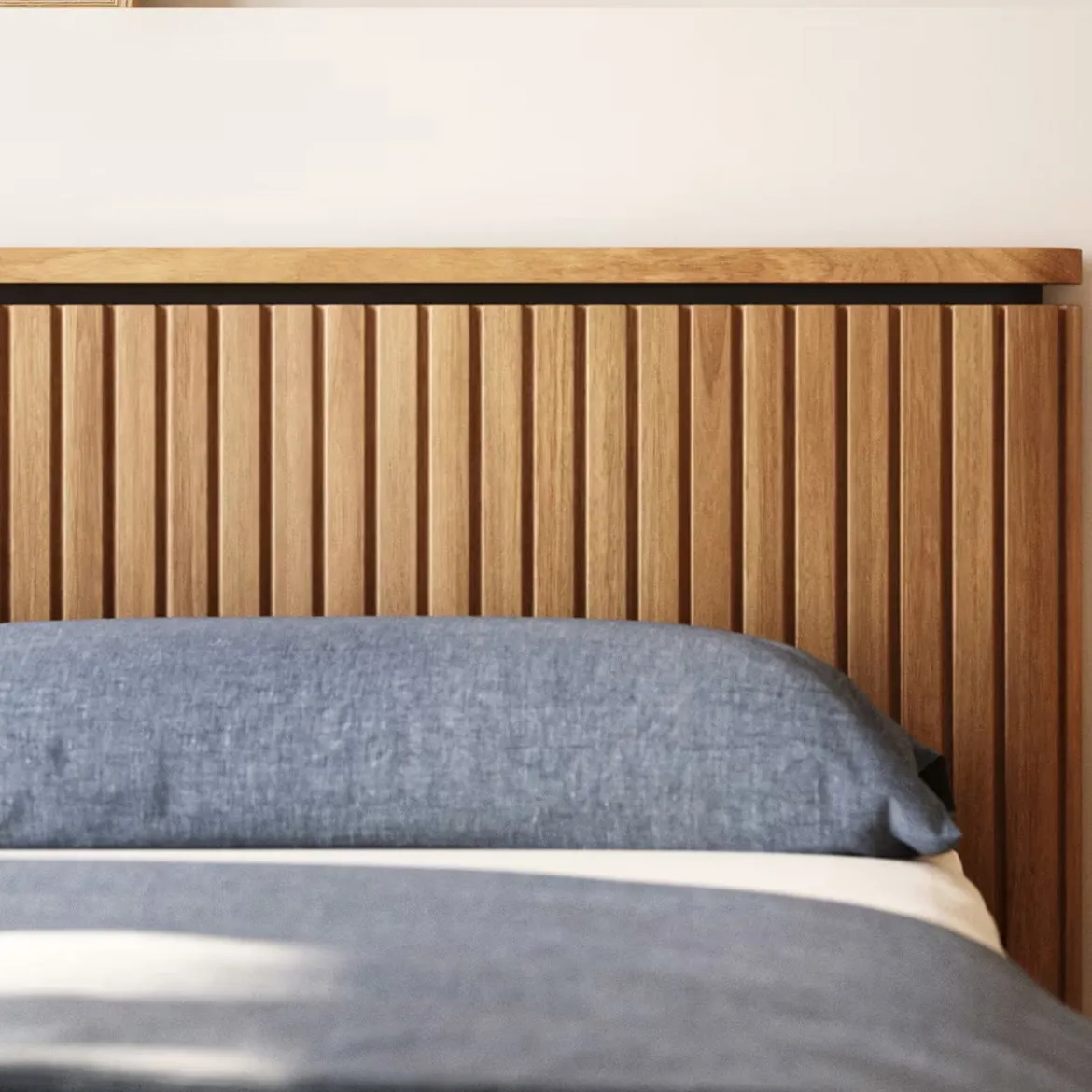Bed hoofdbord massief houten latjes - Kave Home Licia