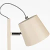 Beige bureaulamp van metaal - Zuiver Buckle