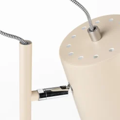 Beige bureaulamp van metaal - Zuiver Buckle