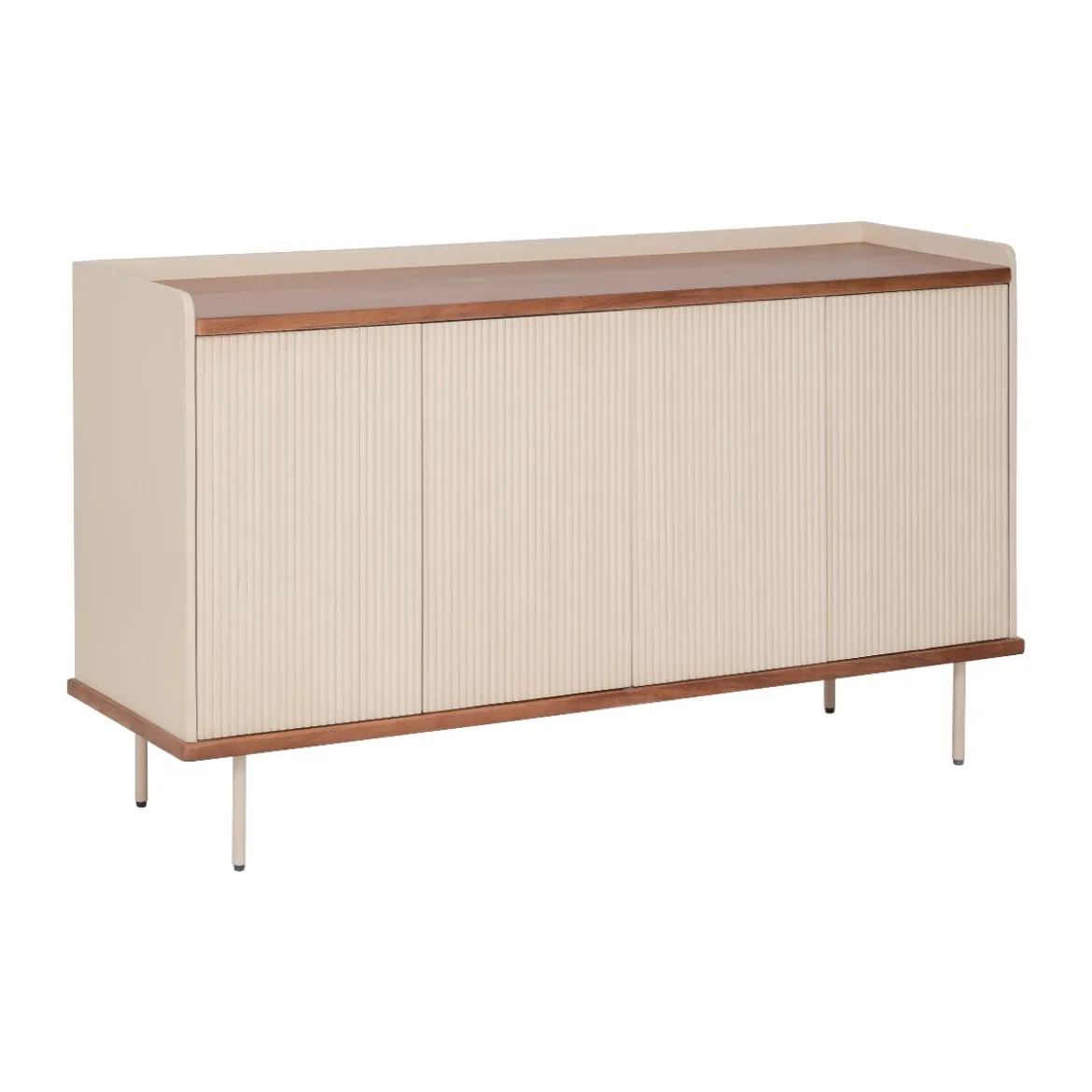 Beige dressoir met ribbels - Bodio Kaze