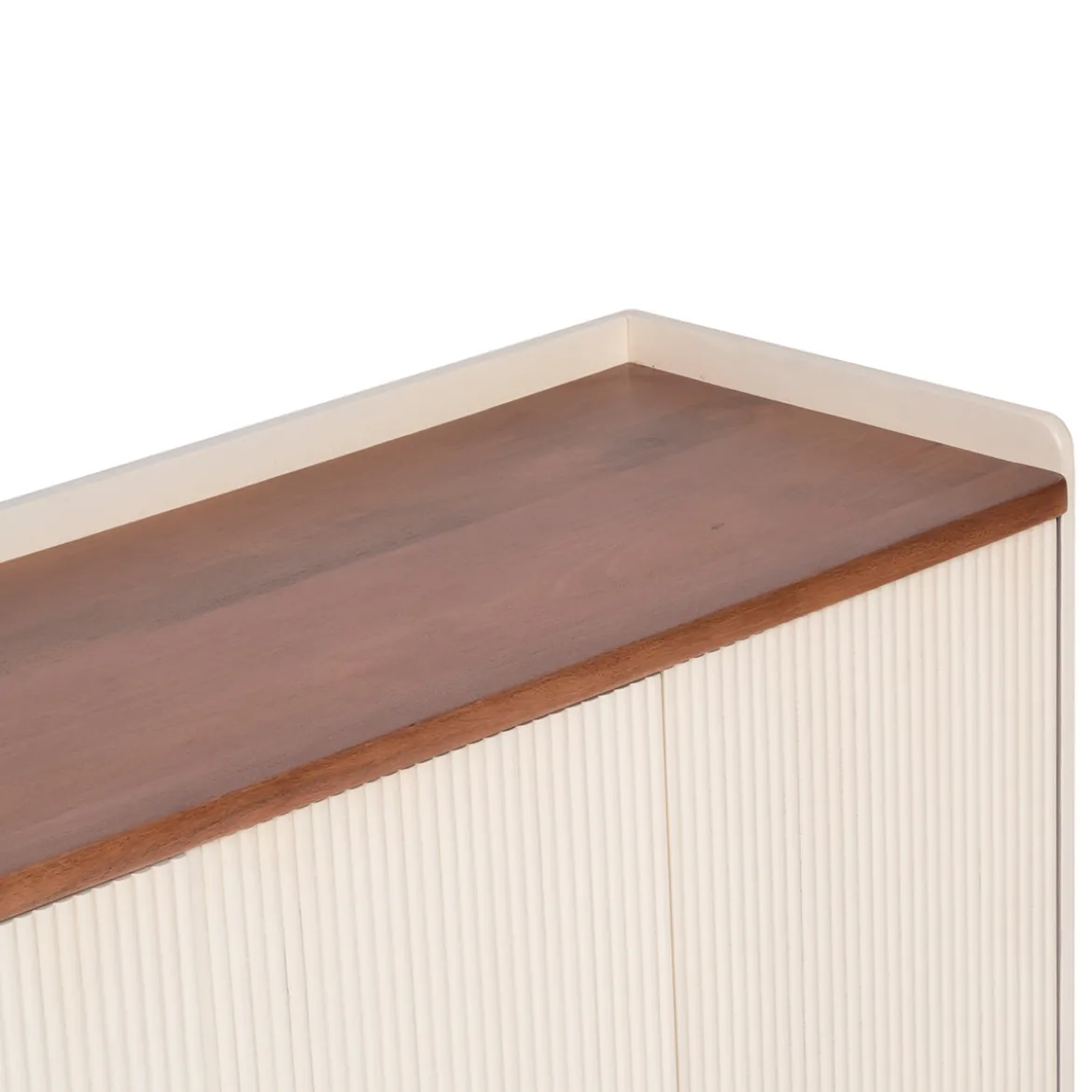 Beige dressoir met ribbels - Bodio Kaze