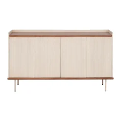 Beige dressoir met ribbels - Bodio Kaze