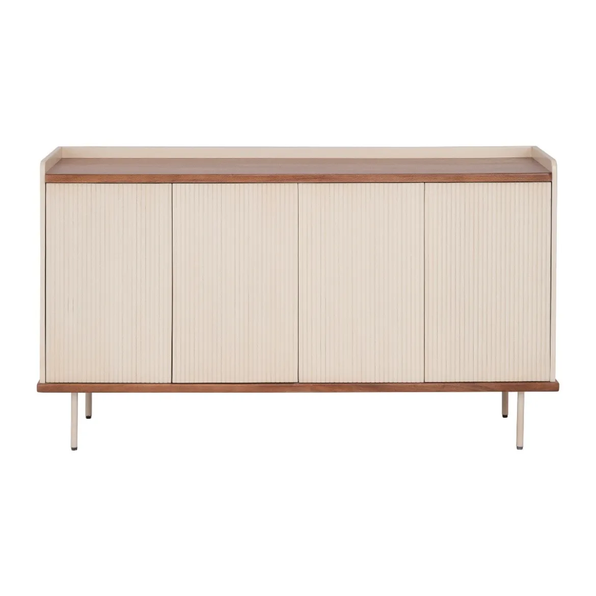 Beige dressoir met ribbels - Bodio Kaze