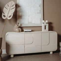 Beige dressoir organisch - Tower Living Alviano