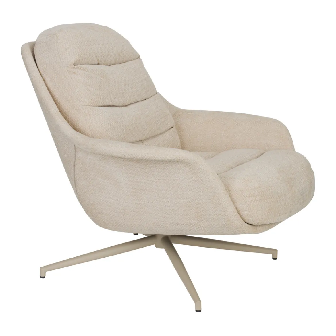 Beige fauteuil draaibaar - Zuiver Philly