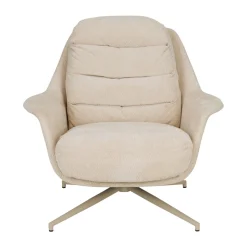 Beige fauteuil draaibaar - Zuiver Philly