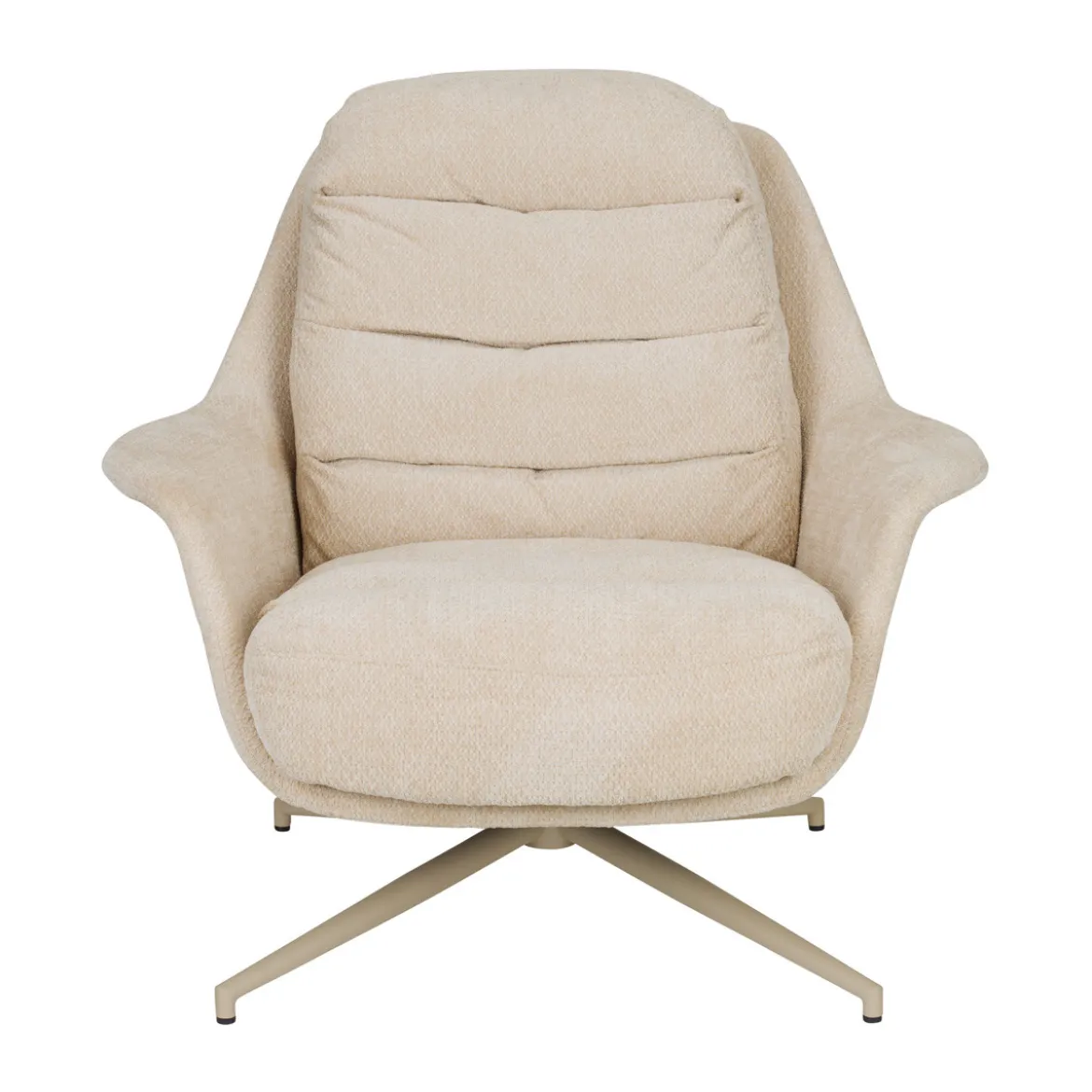 Beige fauteuil draaibaar - Zuiver Philly