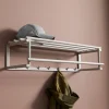 Beige kapstok met hoedenplank - Bodio Buis