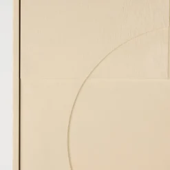 Beige opbergkast hout met patroon - Zuiver Faces
