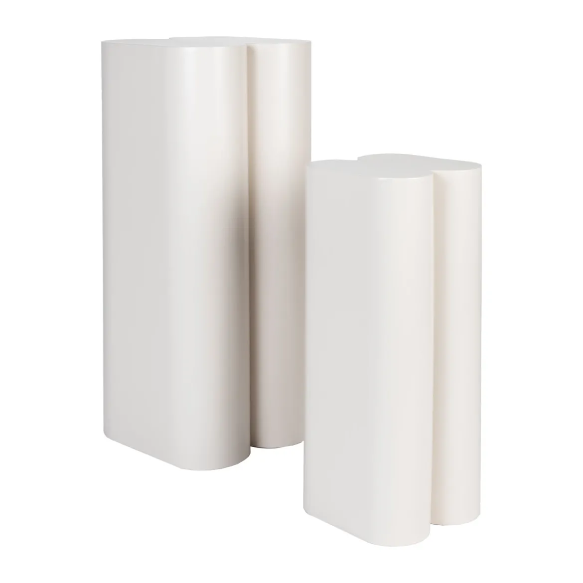 Beige plantenzuilen set - Zuiver Shape