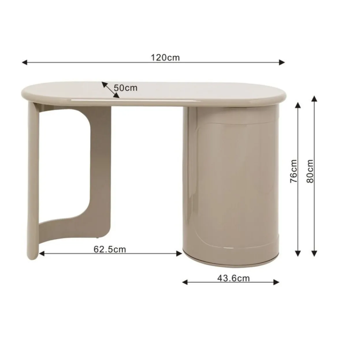 Beige retro bureau - Kare Design Groove