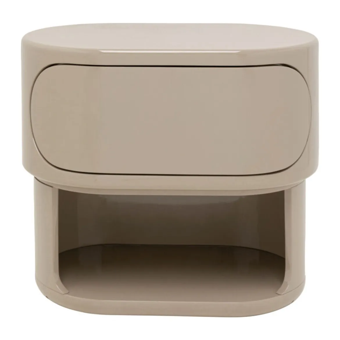 Beige retro open ladekast - Kare Design Groove