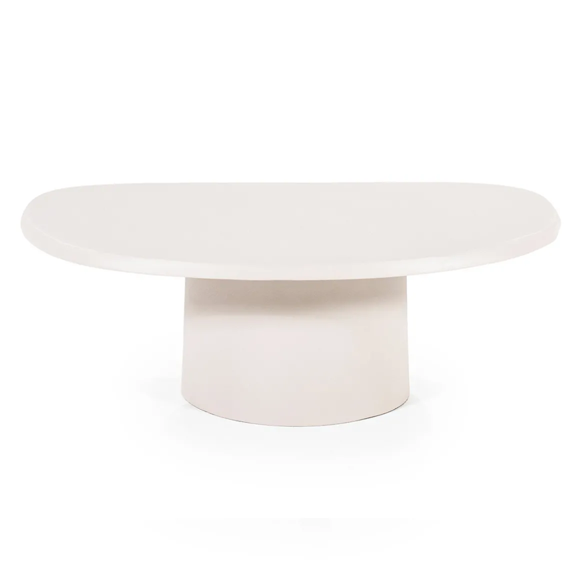 Beige salontafel organische vorm - By-Boo Sten