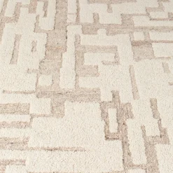 Beige vloerkleed met patroon - Zuiver Hills