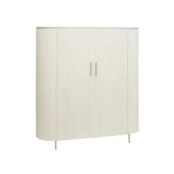Beige wandkast met ribbels - Tower Living Corbetta