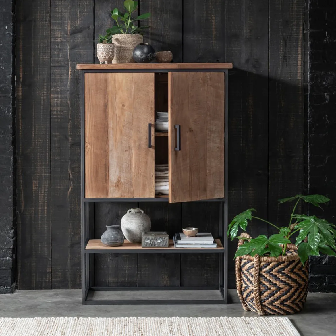 Bergkast teakhout Small - DTP Home Timeless Beam