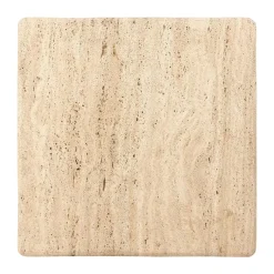 Bijzettafel beige travertin marmer - Richmond Interiors Hampton