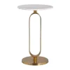Bijzettafel goud met wit marmer - Richmond Interiors Celine