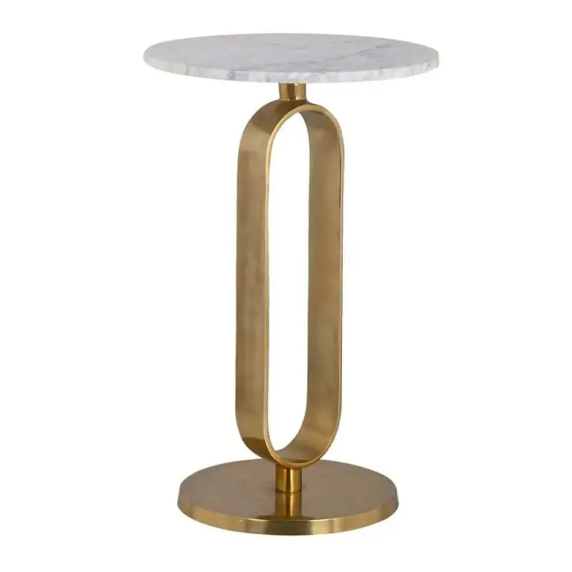 Bijzettafel goud met wit marmer - Richmond Interiors Celine