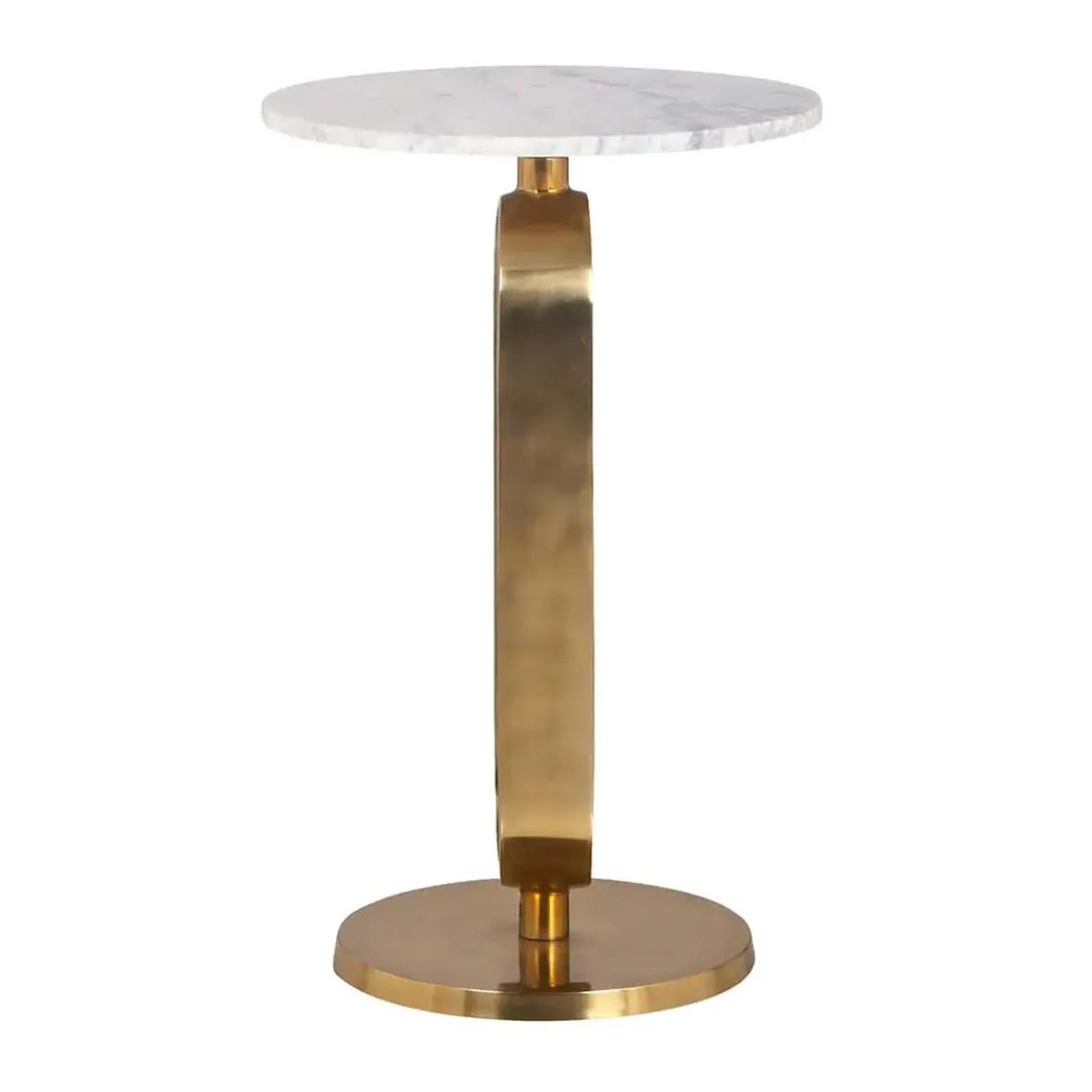Bijzettafel goud met wit marmer - Richmond Interiors Celine