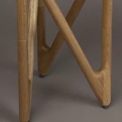 Bijzettafel hout en glas - Dutchbone Naia