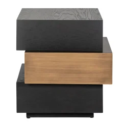 Bijzettafel hout en goud - Richmond Interiors Cambon