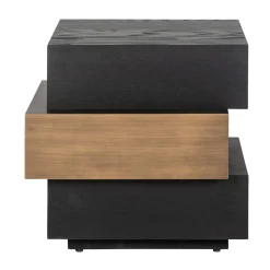 Bijzettafel hout en goud - Richmond Interiors Cambon