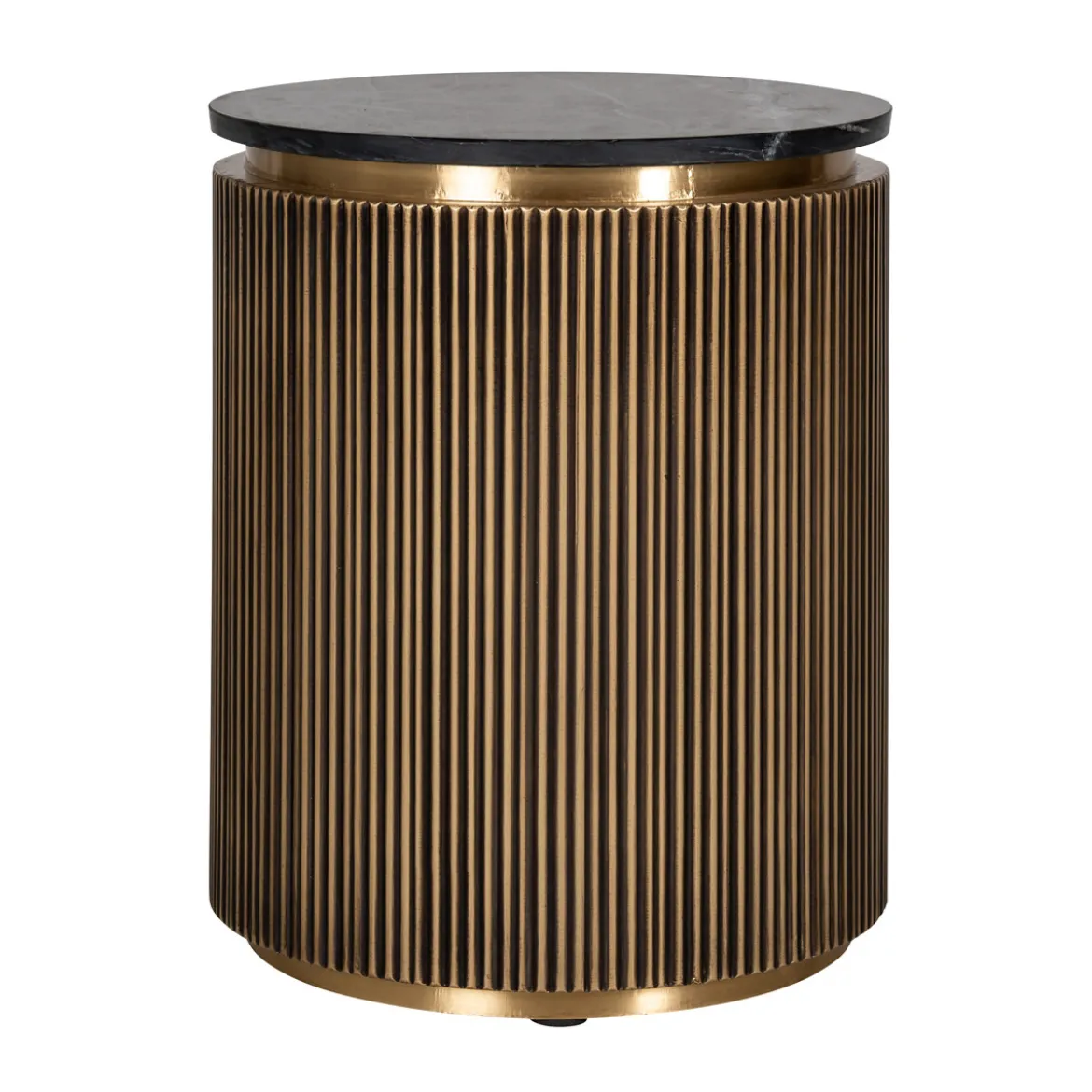 Bijzettafel messing met marmer - Richmond Interiors Ironville