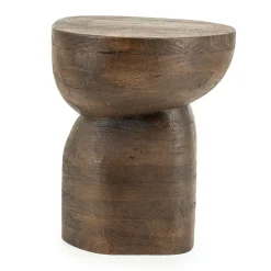 Bijzettafel organisch hout - By-Boo Cobble