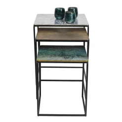 Bijzettafelset metaal - Kare Design Ray