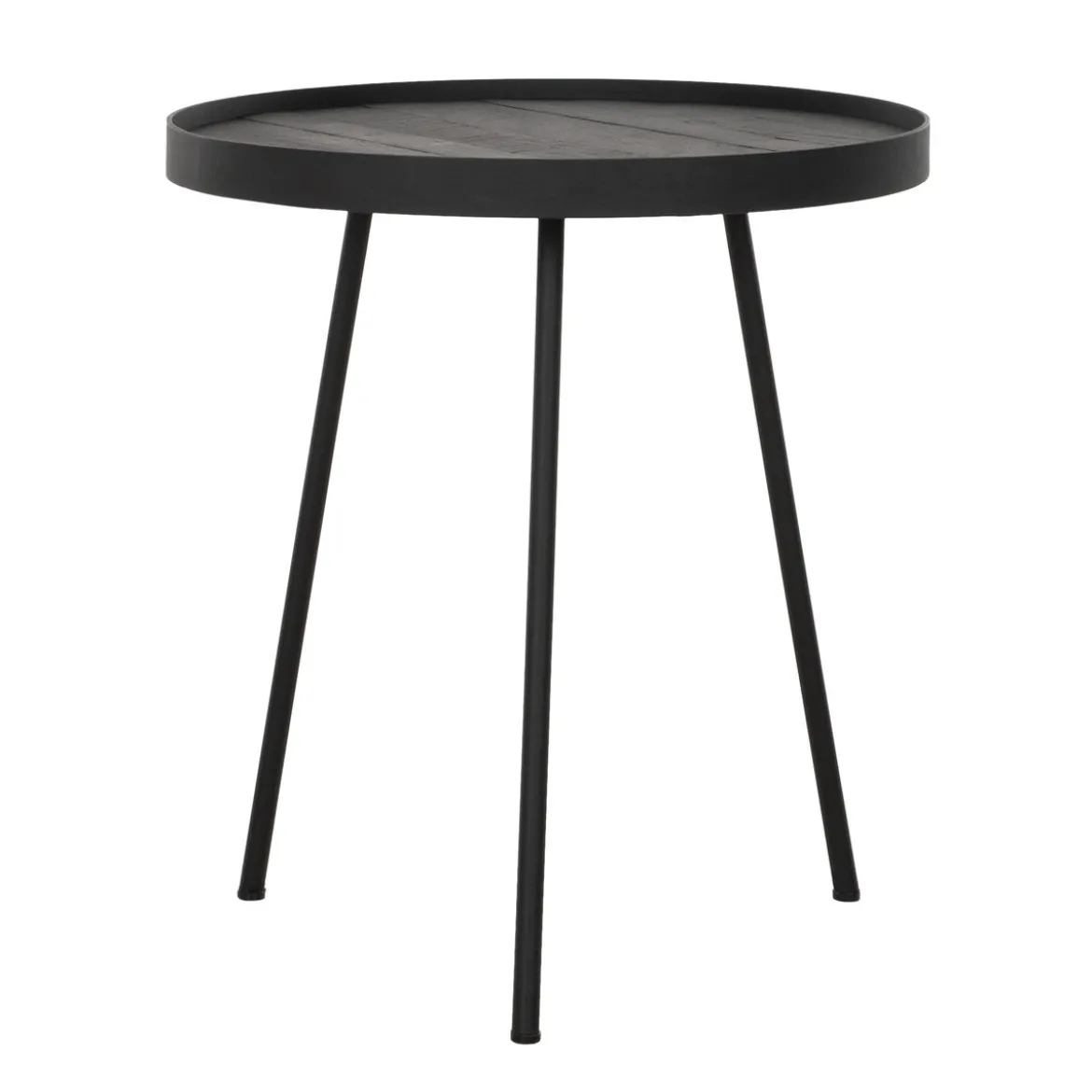 Bijzettafel teak opstaande rand - DTP Home Highlight Saturnus