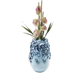 Blauwe vaas met vlinders - Kare Design Butterflies 35