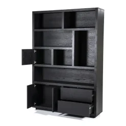 Boekenkast zwart eiken 150 cm - Eleonora Helsinki
