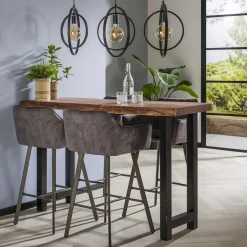 Boomstam bartafel massief acaciahout - Giani Borneo