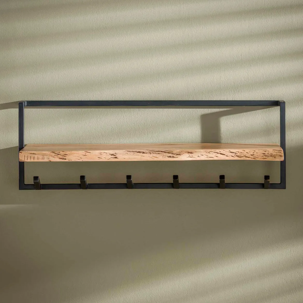 Boomstam kapstok acaciahout - Santa Poca Edge Shelve