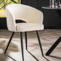 Boucle stoel met ronde rugleuning - Giani Borbon