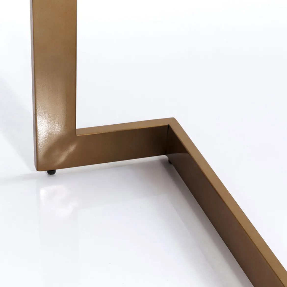 Bureau donker hout met messing - Kare Design Osaka